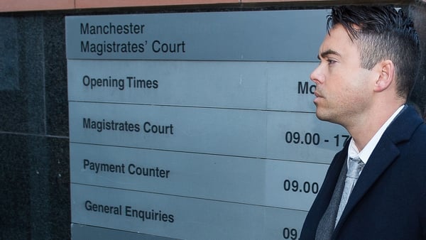 Bruno Langley at Manchester Magistrates' Court in November - 