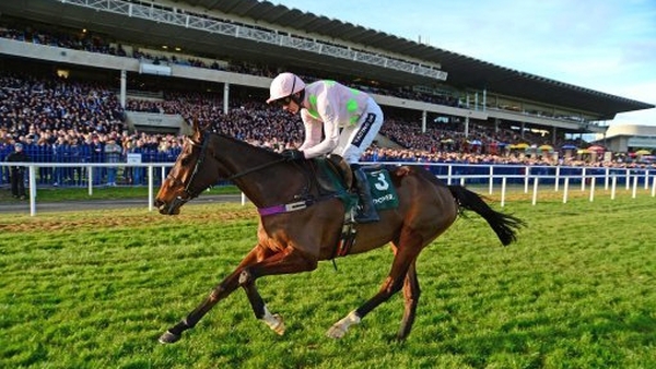Ruby Walsh riding Douvan to victory in Leopardstown in February