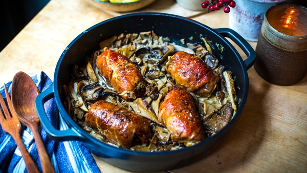 Donal's Rolled Turkey Breast & forest mushrooms