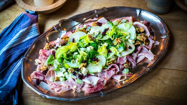 Shaved Christmas Ham & Apple Waldorf Platter
