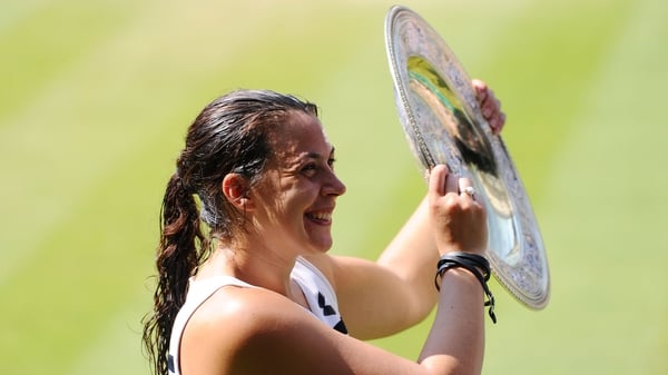 Marion Bartoli pictured after winning the 2013 Wimbledon title.
