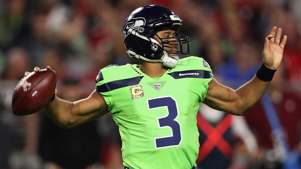 Russell Wilson finished his night 17 of 23 threw for 268 yards and four touchdowns
