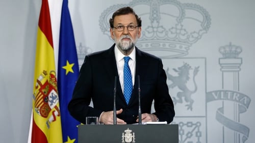 Speaking at a news conference, Mr Rajoy said he would make an effort to hold talks with the new Catalan government