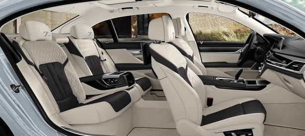 The interior of the BMW 7 Series.