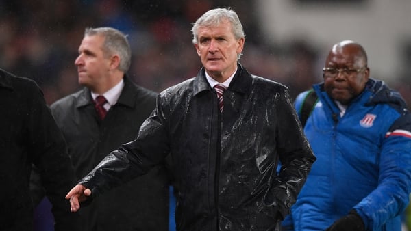 Mark Hughes' Stoke are now just two points above the drop zone