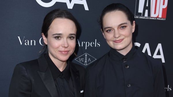 Ellen Page and wife Emma Portner pictured at the 2017 Los Angeles Dance Project Gala last October
