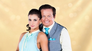 Marty and professional dance partner Ksenia Marty and professional dance partner Ksenia