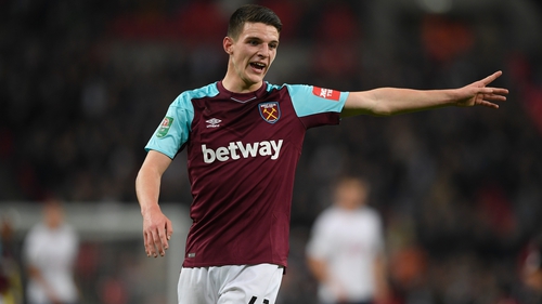 Declan Rice is being pursued by England after making three friendly appearances for the Republic of Ireland at senior level