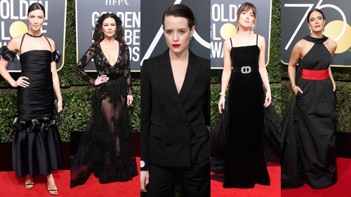 Stars on the Golden Globes red carpet