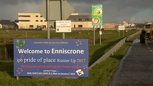 A sign outside the Co Sligo town