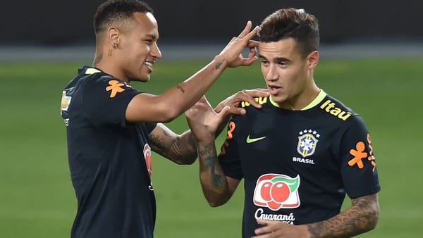Neymar (L) and Philippe Coutinho have been transferred for a combined £342m in the last six months