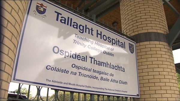 The man was taken to Tallaght Hospital
