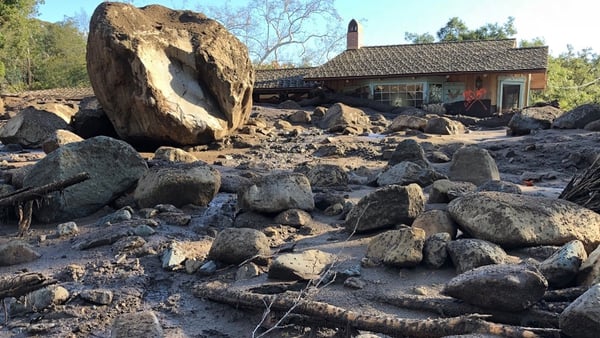 Mudslide sent huge boulders through homes