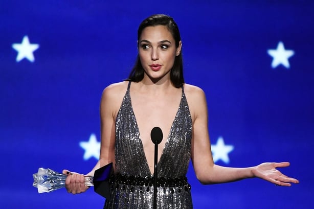Gal was presented the award on stage by her Wonder Woman director, Patty Jenkins.