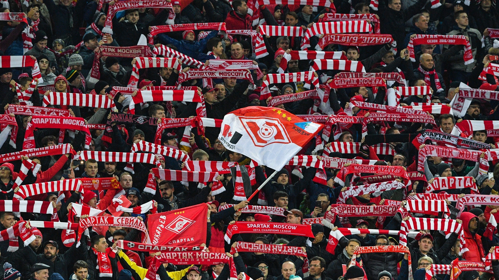 Spartak Moscow charged by UEFA over banners, fireworks