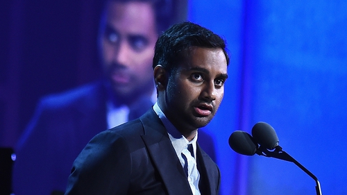 Aziz Ansari (pictured at the Peabody Awards in New York in May 2016) has responded to allegation of sexual assault