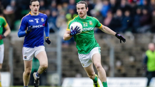 Meath's Cillian O'Sullivan was on the scoresheet for Meath during the free-taking competition at Navan