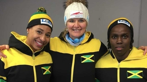 Jazmine Fenlator (L) and Carrie Russell (R) will represent Jamaica in Pyeongchang