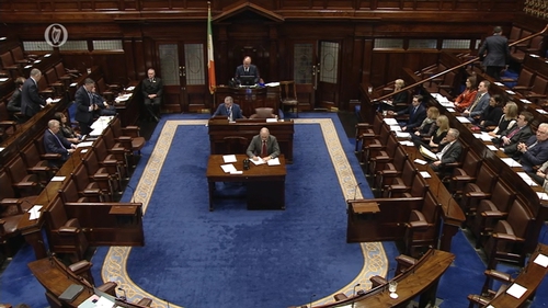 Dáil was suspended for a short time this afternoon