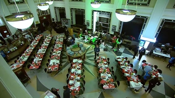 The GPO hosted 240 homeless people for the three-course meal followed by music