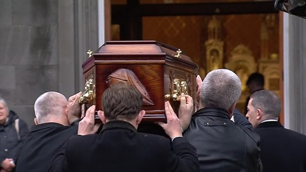 Dolores O'Riordan coffin