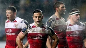 Ulster's John Cooney cuts a dejected figure at the Ricoh Arena