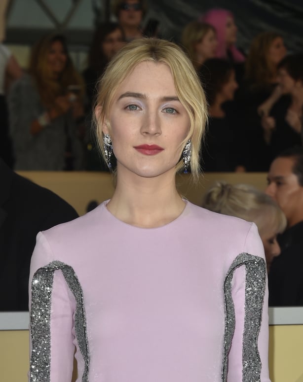 Saoirse Ronan glitters in Louis Vuitton at SAG Awards