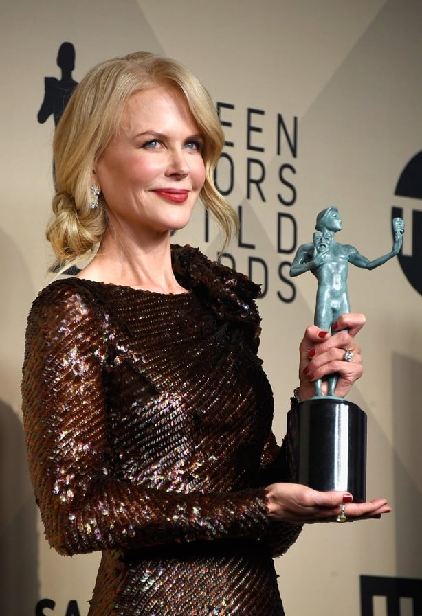 Actor Nicole Kidman, winner of Outstanding Performance by a Female Actor in a Miniseries