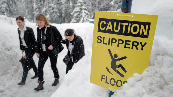 Streets are not salted in Davos to protect the environment