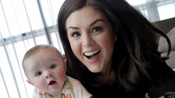 Síle Seoige with baby Cathal