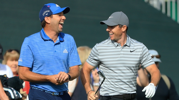 Rory McIllroy and Sergio Garcia having a laugh