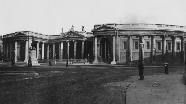 The Bank Of Ireland on College Green in Dublin from 1890