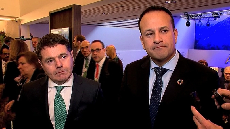 Leo Varadkar were both speaking at the World Economic Forum in Davos