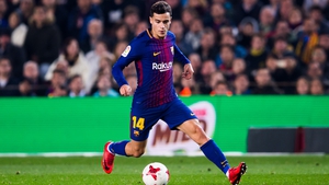 New signing Philippe Coutinho was a second half substitute for Barcelona against Espanyol
