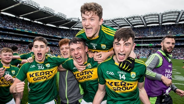 Kerry minors celebrate their All-Ireland minor win in 2016