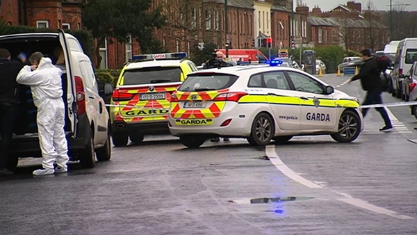 Forensic specialists are examining the scene of the latest Hutch/Kinahan feud shooting