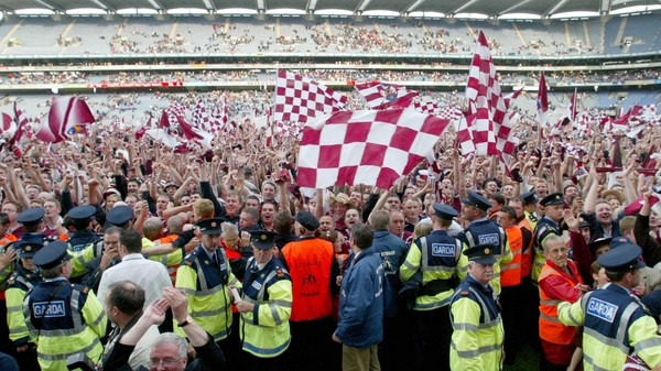 Westmeath fans celebrate winning Leinster in 2004