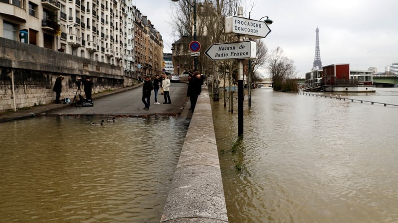 Nearly 1,500 evacuated in Paris as Seine floods banks