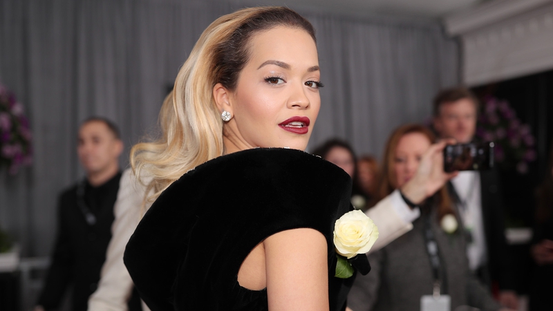 Rita Ora was among those wearing a white rose on the red carpet