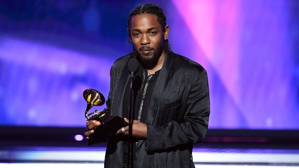 Kendrick Lamar at last year's Grammys
