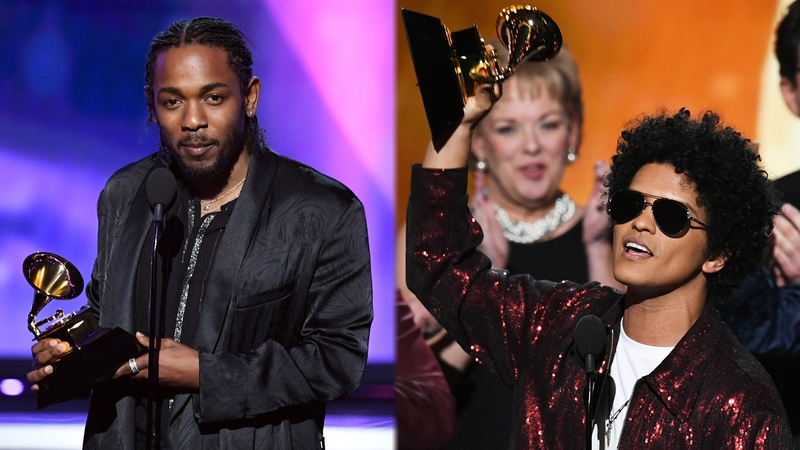 Kendrick Lamar And Bruno Mars Win Big At Grammy Awards