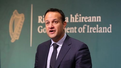 Taoiseach Leo Varadkar addressing the press conference