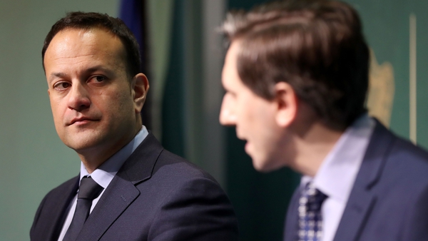 Leo Varadkar and Simon Harris briefed their Cabinet colleagues on the Covid-19 crisis