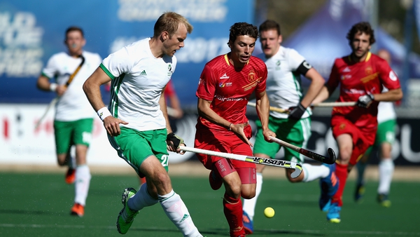 Conor Harte scored Ireland's second goal against Spain in their 5 Nations tournament game