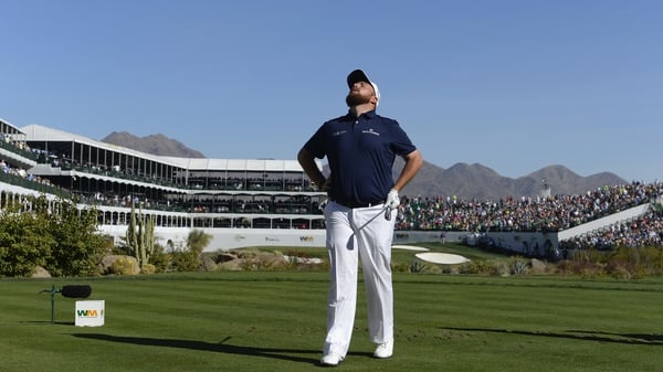 Lowry on the tee of the famous
16th at TPC Scottsdale