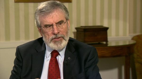 Gerry Adams said the UK government is not clear what its future relationship with the EU will be