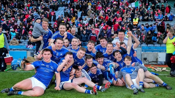 Ardmore players celebrate victory at Croke Park