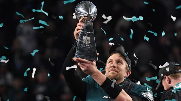 Nick Foles: 'I wouldn't be up here if I hadn't fallen a thousand times, made mistakes.'
