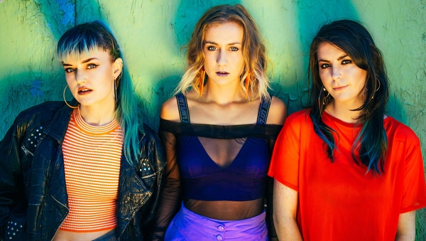 Wyvern Lingo: (L to R) Caoimhe Barry Karen Cowley (centre) and Saoirse Duane