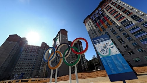 A view of the Olympic Village